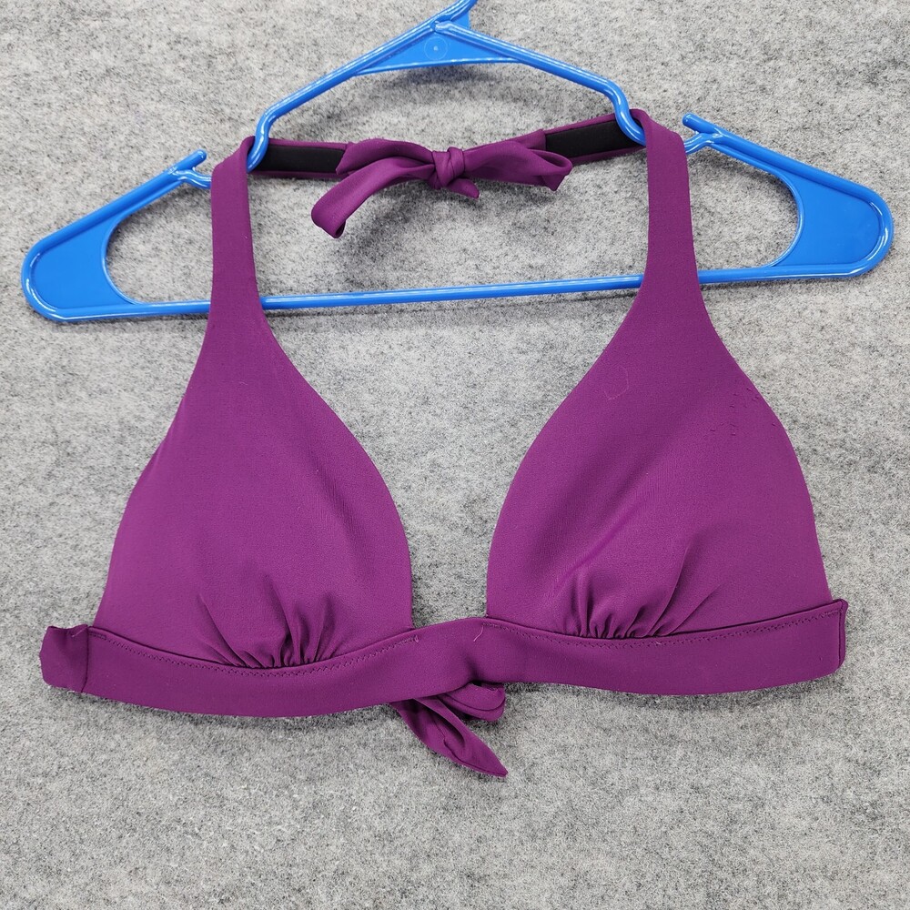 Victoria Secret Bikini Top Womens Medium Purple Halter